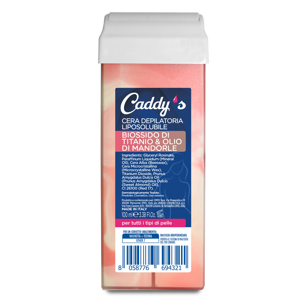 Caddy's Cera Depilatoria Roll-On Biossido di Titanio & Olio di Mandorle 100 ml, , large