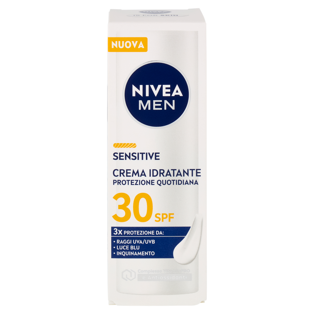 Nivea Men Sensitive Crema Idratante Protezione Quotidiana SPF 30 50 ml, , large