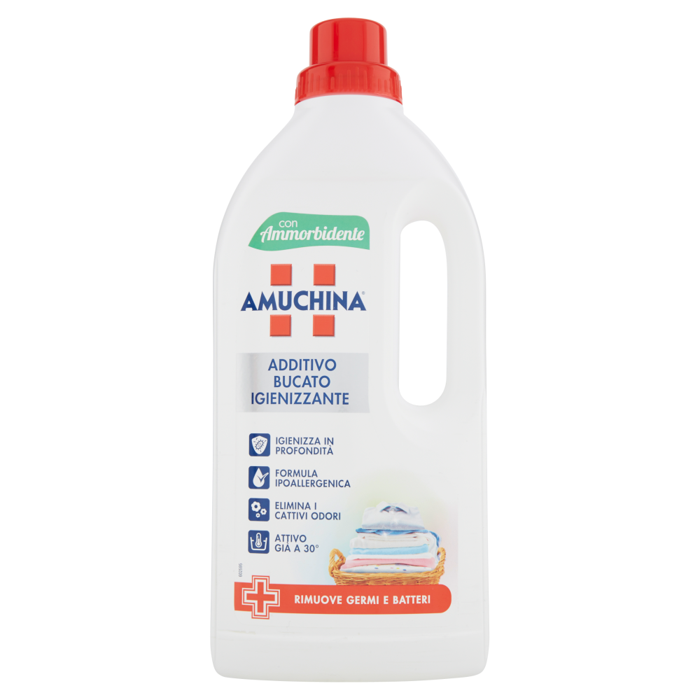 Amuchina Bucato Additivo Igienizzante con Ammorbidente 1000 ml, , large