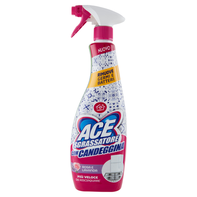 Ace Sgrassatore con Candeggina Rosa e Lavanda 600 ml