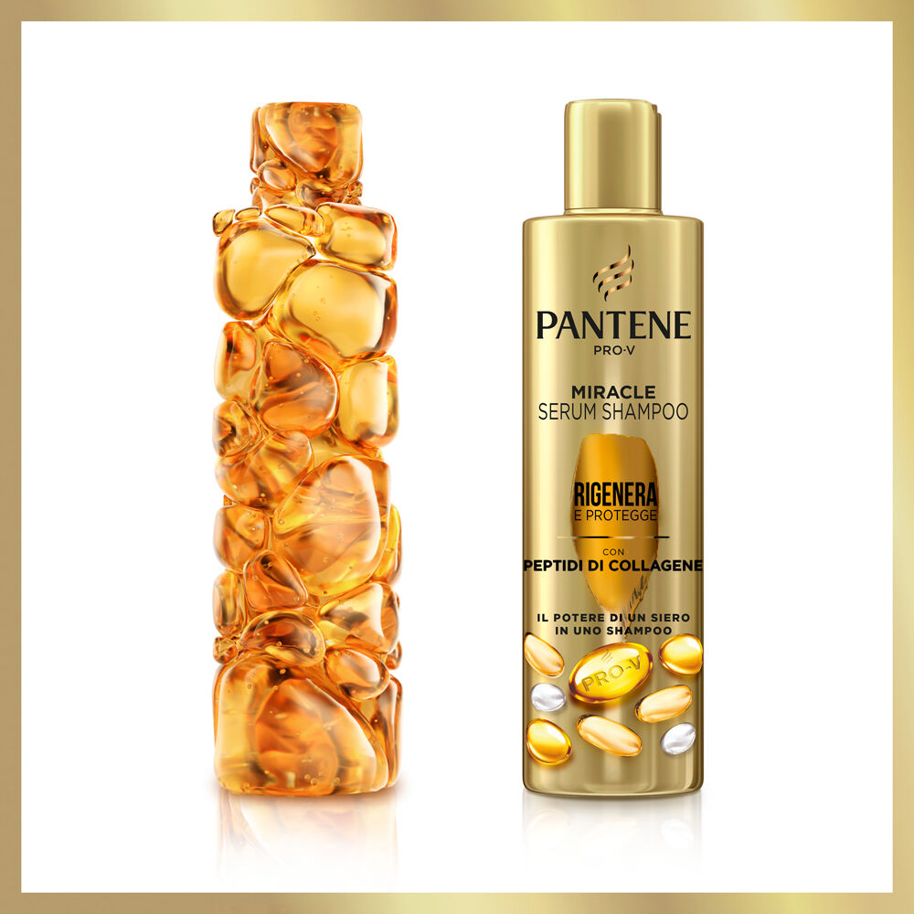Pantene Pro-V Miracle Serum Shampoo Rigenera e Protegge, con Peptidi di Collagene 250 ml, , large