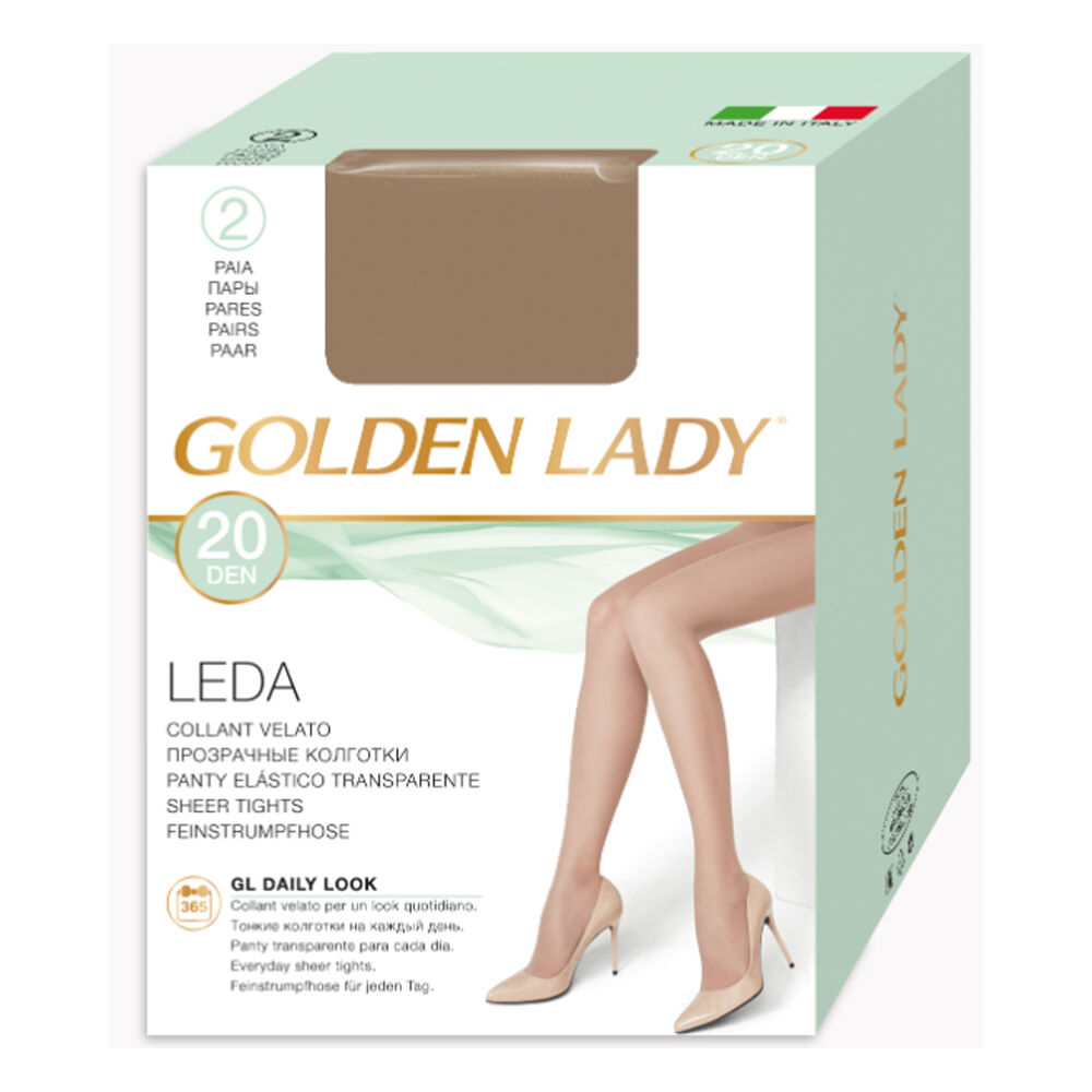 Golden Lady Collant Leda Daino Taglia 4 2 Paia, , large
