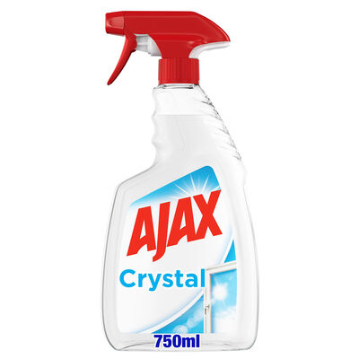 Ajax Crystal Clean Detersivo Spray Vetri 100% Anti-Alone 750 ml
