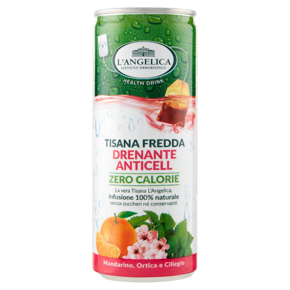 L'Angelica Health Drink Tisana Fredda Drenante Anticell Zero Calorie 240 ml - -