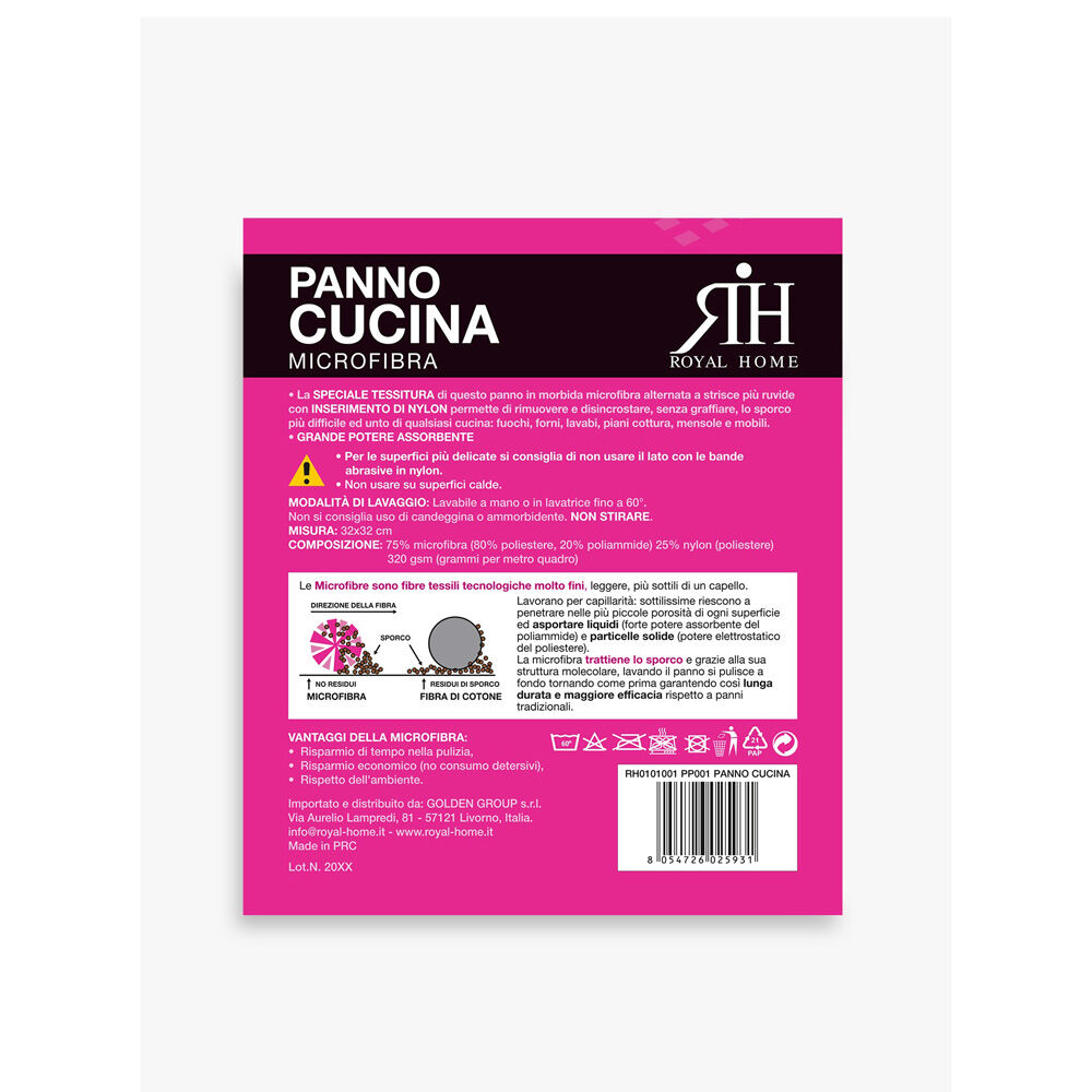 Puli Panno Microfibra Cucina, , large