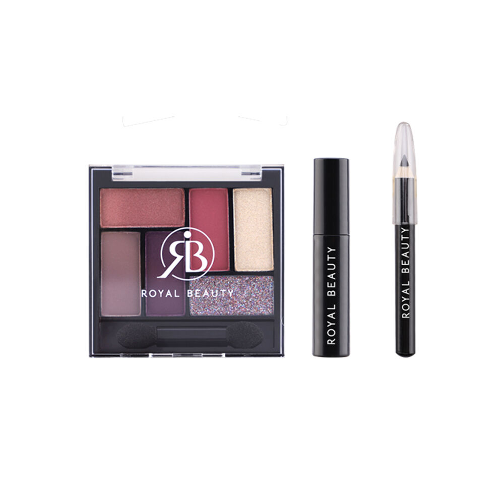 Royal Beauty Cofanetto Make Up Occhi e Smalto Stella,Cuore,Albero , , large