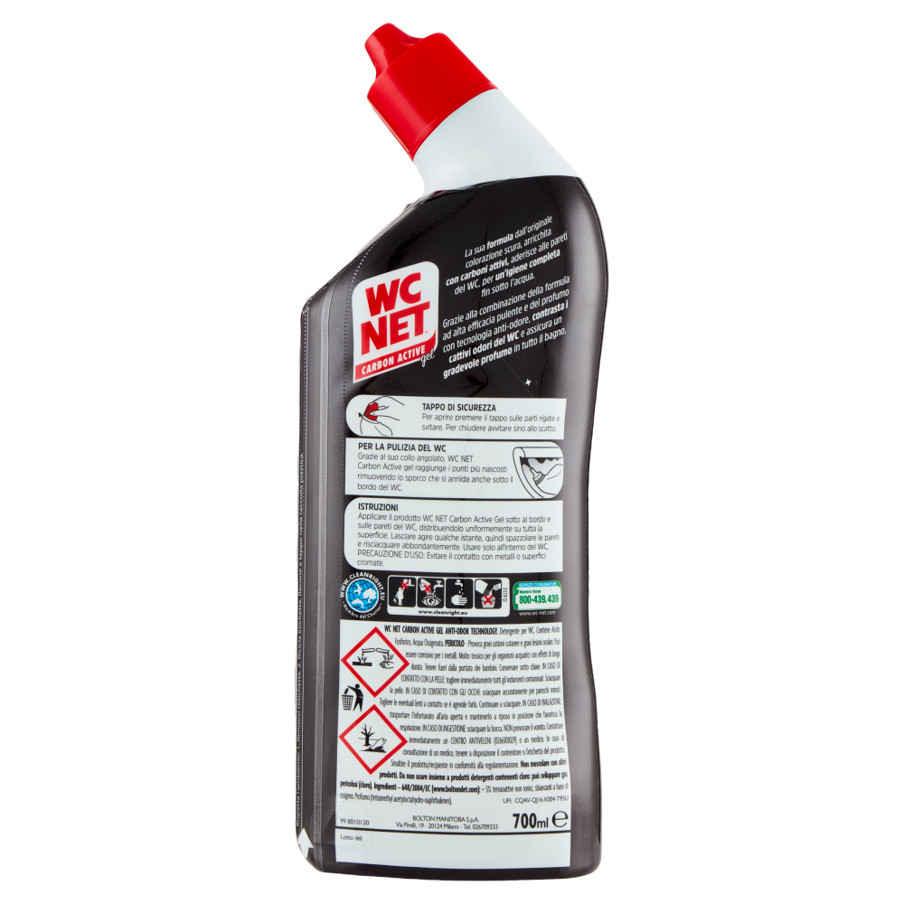 WC Net Carbon Active gel Anti-Odor Technology 700 ml, , large