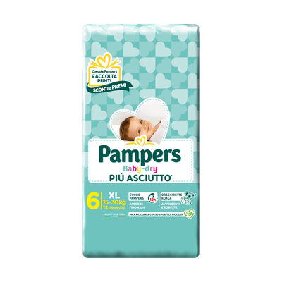 Pampers Baby Dry 6 Extra Large 15-30 kg 13 Pannolini