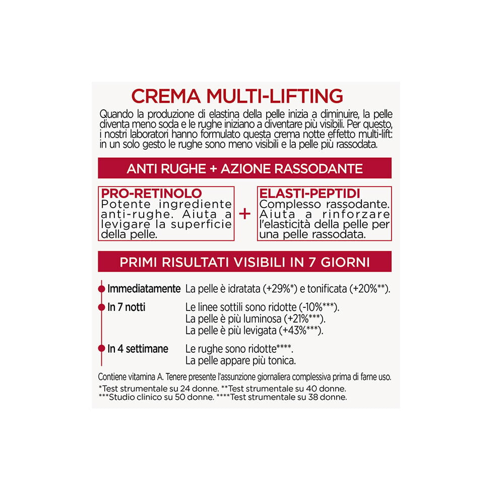 L'Or&eacute;al Paris Revitalift Trattamento Notte Anti-Rughe + Extra-Rassodante 50 ml, , large