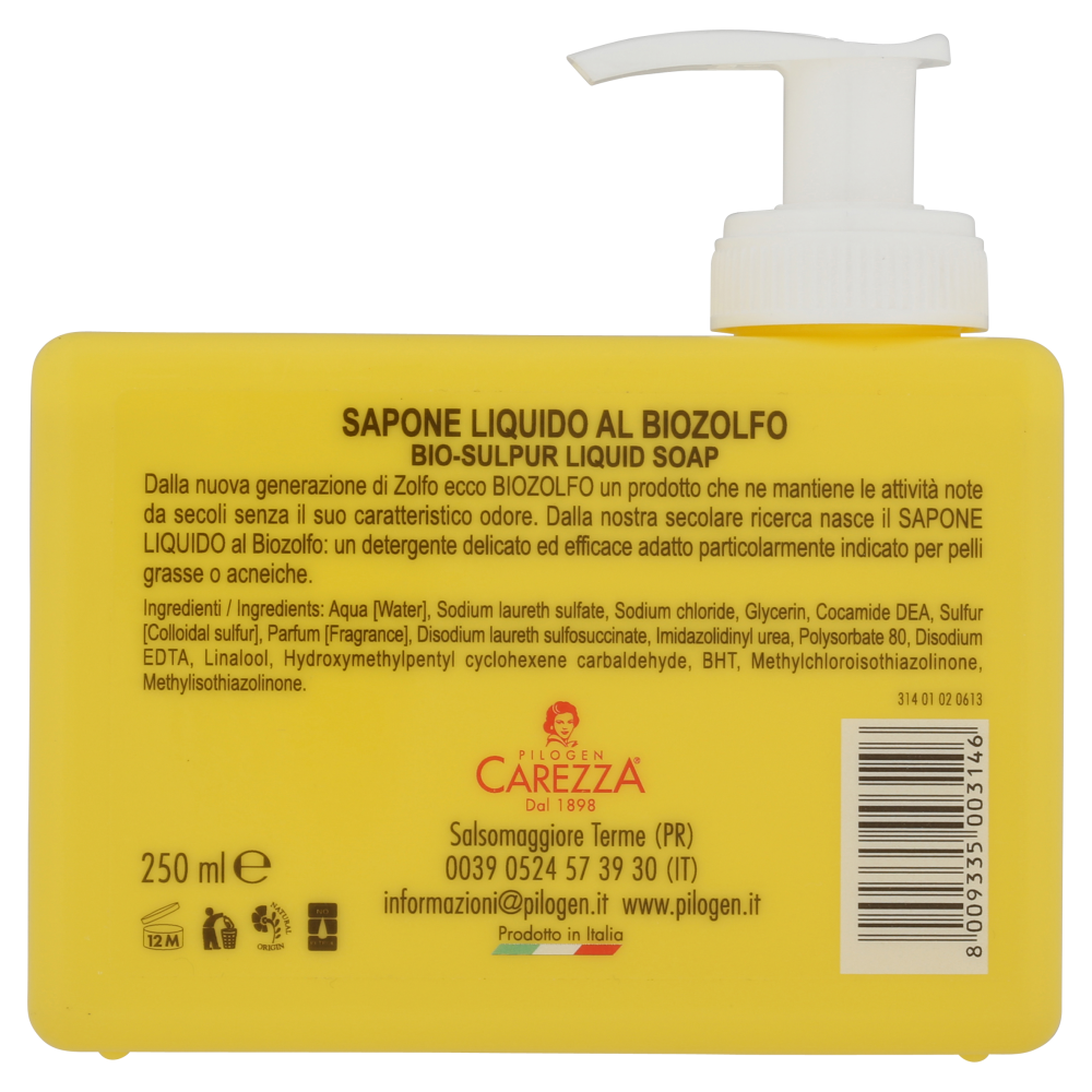 Tabiano Sapone Liquido al Biozolfo 250 ml, , large