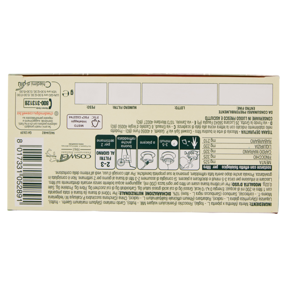 L'Angelica Nutraceutica le Tisane Depurativa Detox 20 Filtri 40 g, , large