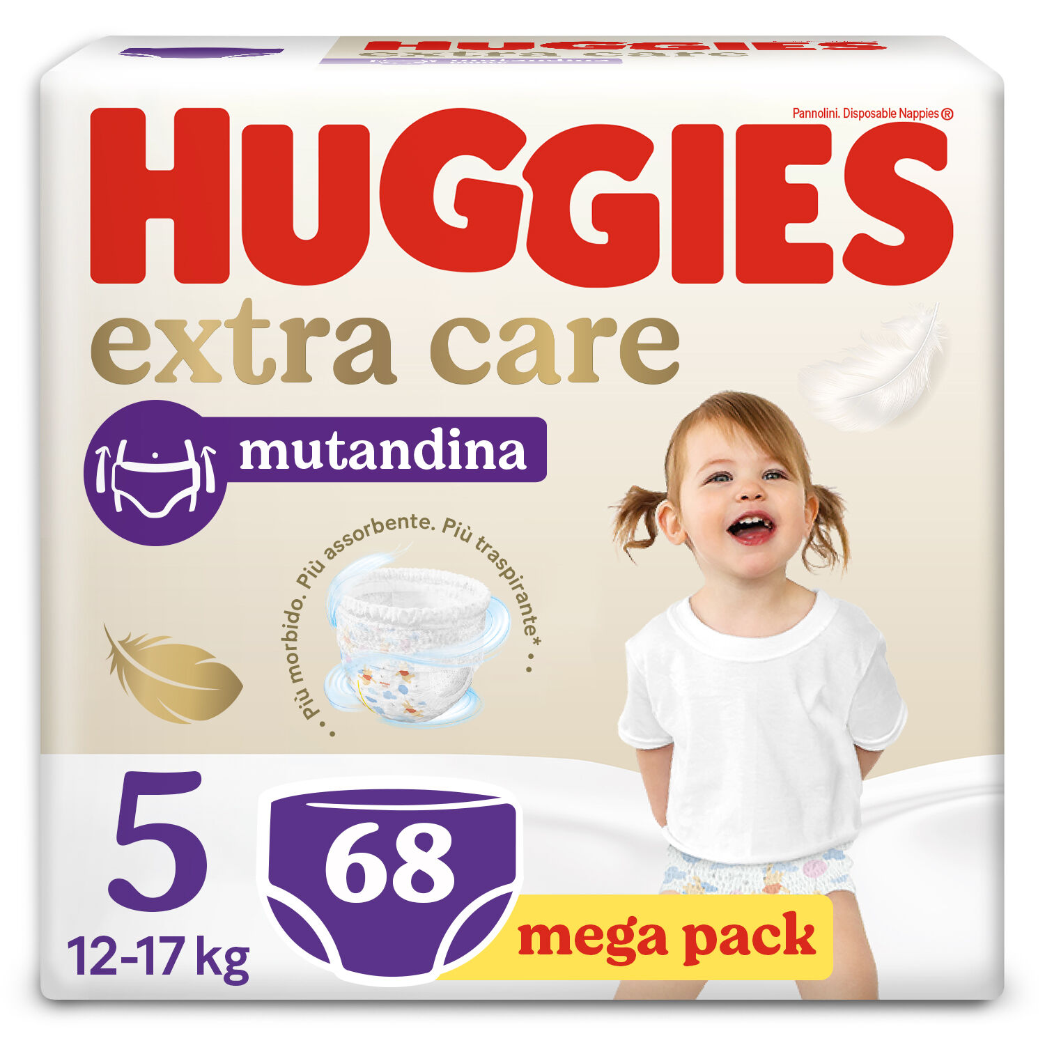 Huggies Pannolini Extra Care Taglia 5 68 Pezzi - -