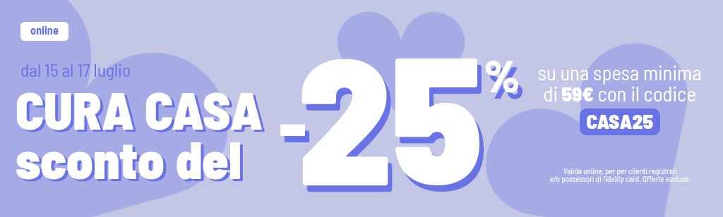 25% cura casa