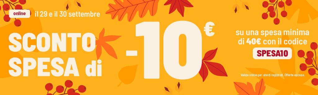 Sconto spesa -10&euro;