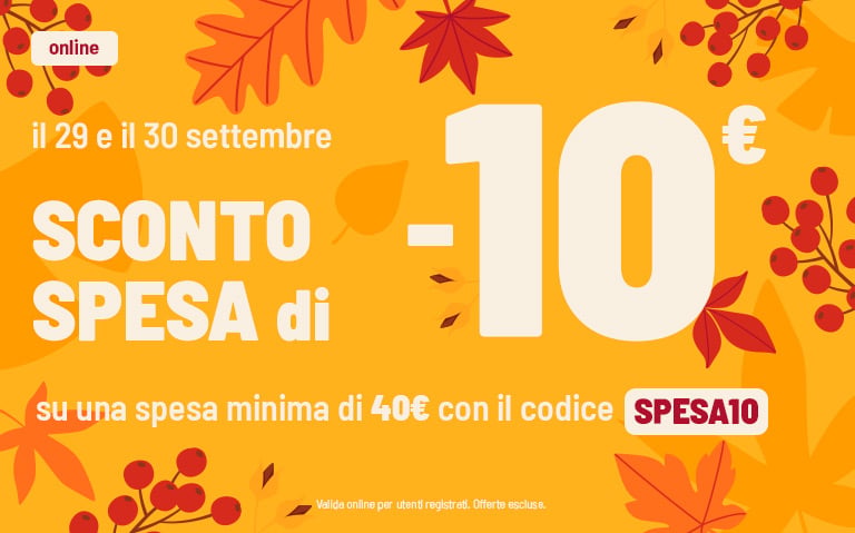 Sconto spesa -10&euro;