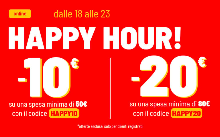 10&euro; su 50&euro; e 20&euro; su 80&euro;