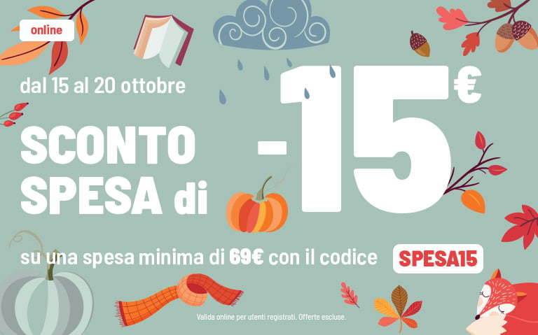 Sconto spesa -15&euro;