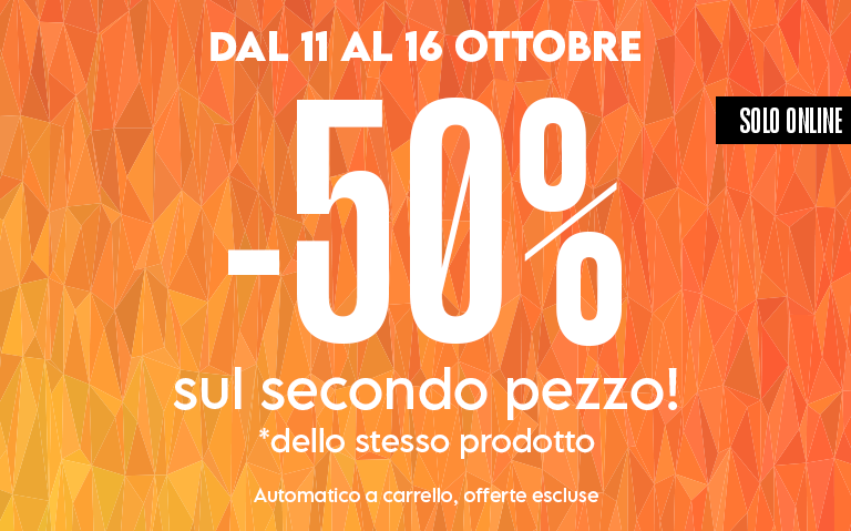 50& sul secondo pezzo