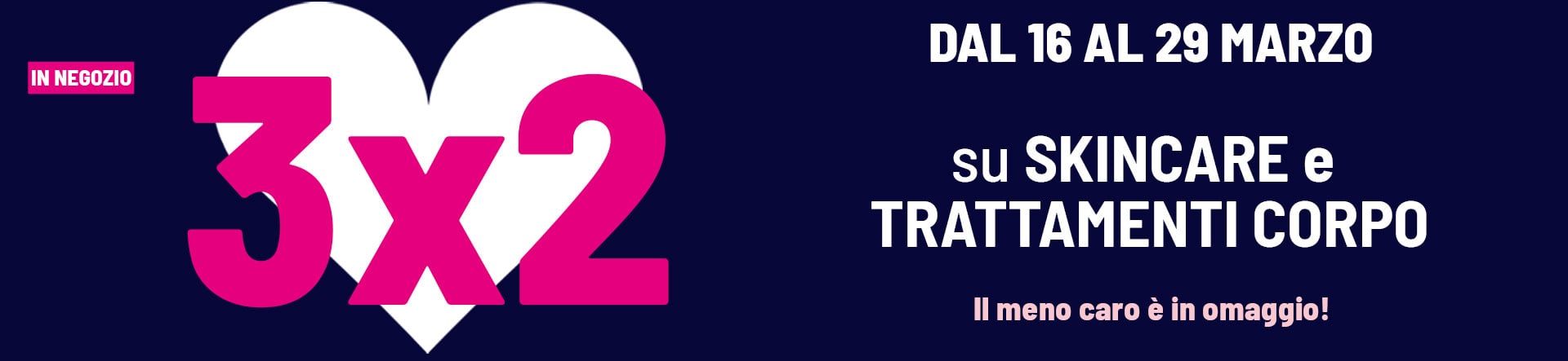 3X2 skincare e trattamenti corpo