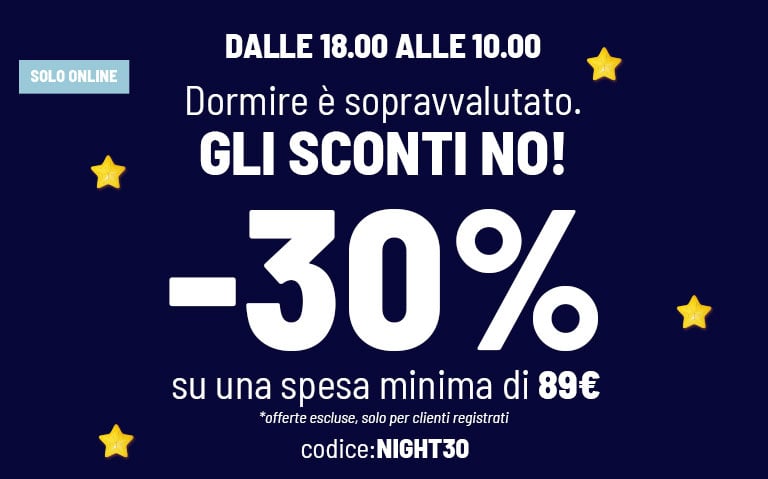 30% spesa minima 89&euro;