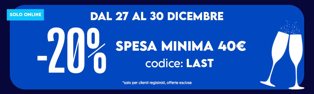 -20% spesa minima 40&euro;