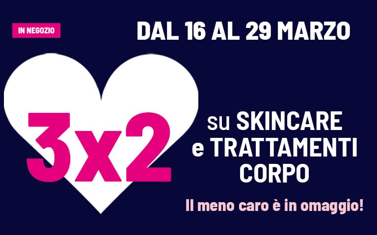 3X2 skincare e trattamenti corpo