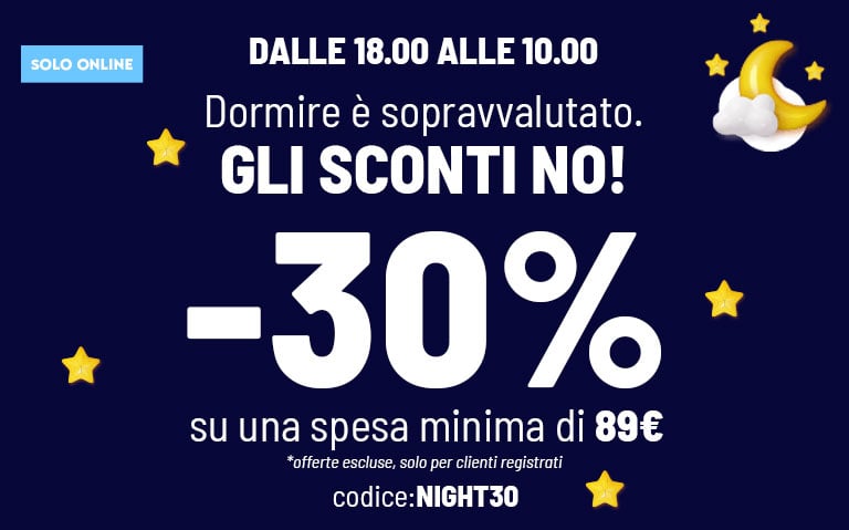 -30% spesa minima 89&euro;