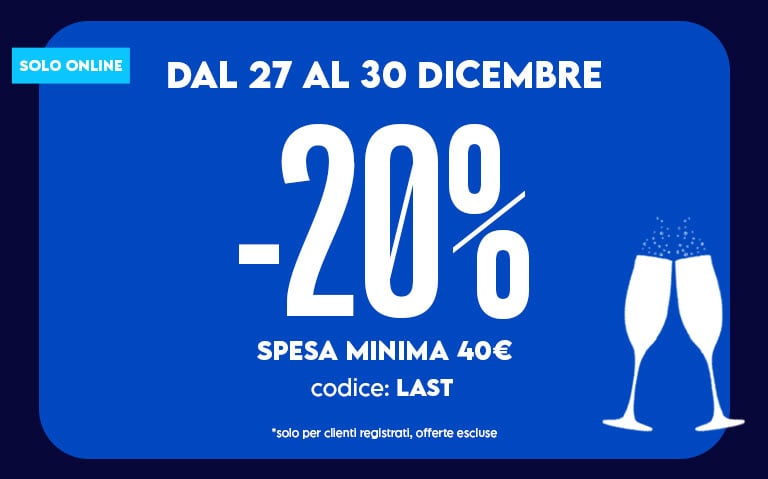 -20% spesa minima 40&euro;