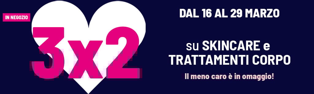 3X2 skincare e trattamenti corpo