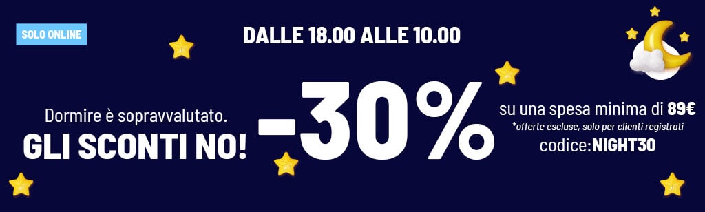 -30% spesa minima 89&euro;