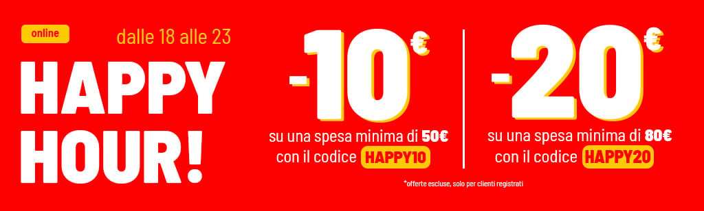 10&euro; su 50&euro; e 20&euro; su 80&euro;