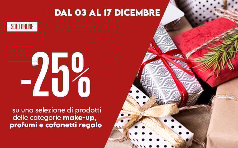 25% Makeu up, Profumi e Cofanetti
